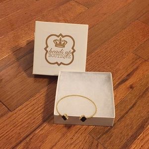 NEW Gold / Black Matching Necklace and Bracelet